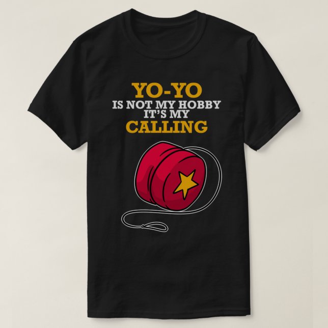 Yoyo är min uppringande roman som säger Retro Hobb T Shirt (Design framsida)