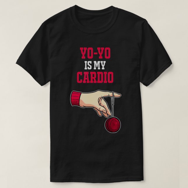 Yoyo är My Cardio Funny Hobby Retro 90s T Shirt (Design framsida)