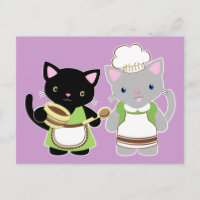 Yoyo och Suki Neko baking kattunge