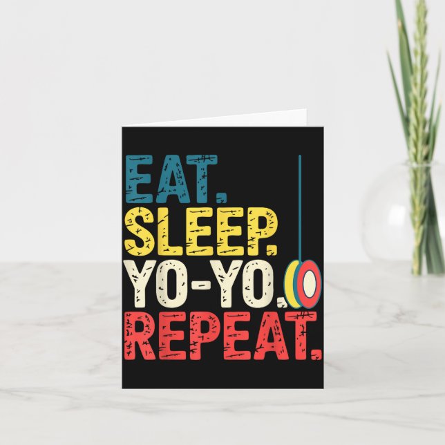 Yoyo Player Yo-yo Enthusiast  Kort (Framsida)