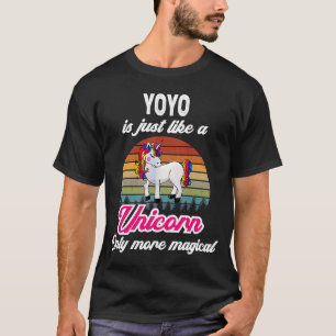 Yoyo Retro Unicorn Vintage Sunset T Shirt