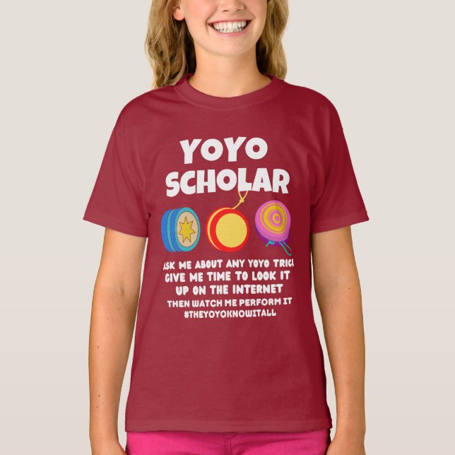 Yoyo scholar yoyo vet allt T-Shirt (Framsida)