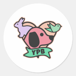 YPB-Logotyp - Rund Runt Klistermärke