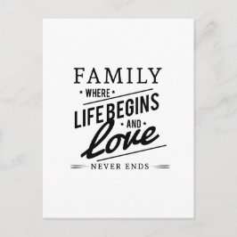 Ypografi - inspirationsfamilj - citat vykort