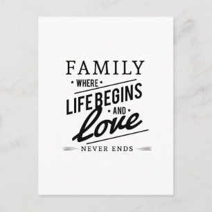 Ypografi - inspirationsfamilj - citat vykort