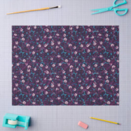 Yppig frostad rosenträdgårds presentpapper