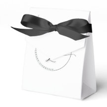 Yppig signerad båge Favor Box estetisk design