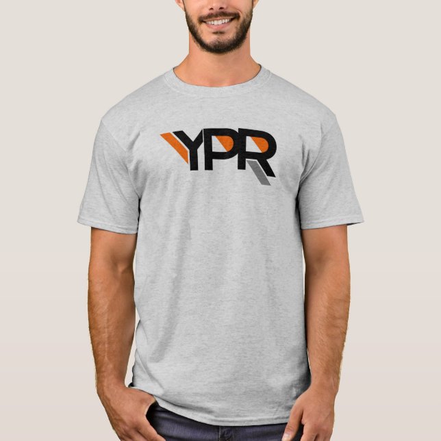 YPR-livsstilgrått T-shirt (Framsida)