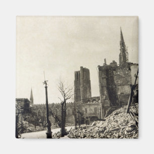 Ypres från Rue de Ville, Juni 1915 Magnet