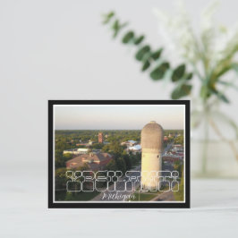 Ypsilanti Michigan Aerial City View Postcard Vykort