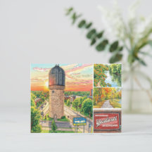 Ypsilanti, Michigan Handritad Vektor Konstkonstruk