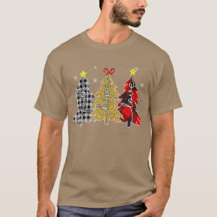 yqQG Leopard Faith God jul Julgran Chris T Shirt