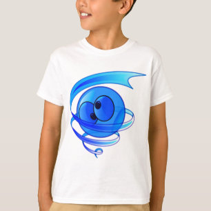 Yr ansikte för luftvindtecknad t-shirt
