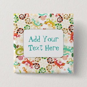 Yr ödlor - anpassningsbar klämmer fast knäppas knapp