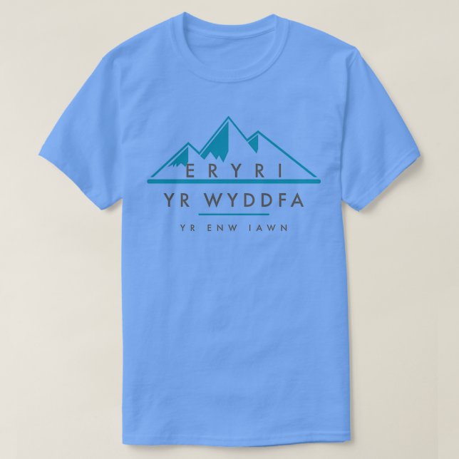Yr Wyddfa Yr Enw Iawn T Shirt (Design framsida)