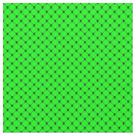 YRA grönt halloween skallben Skriv ut Tyg