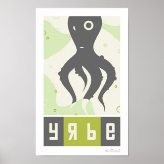 Yrbe - ryska inspirerade djur Poster