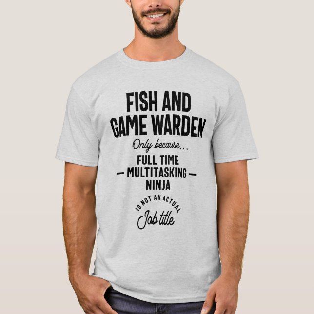 Yrke av fisk- och viltfiskarna - yrkesgrupp t shirt (Framsida)