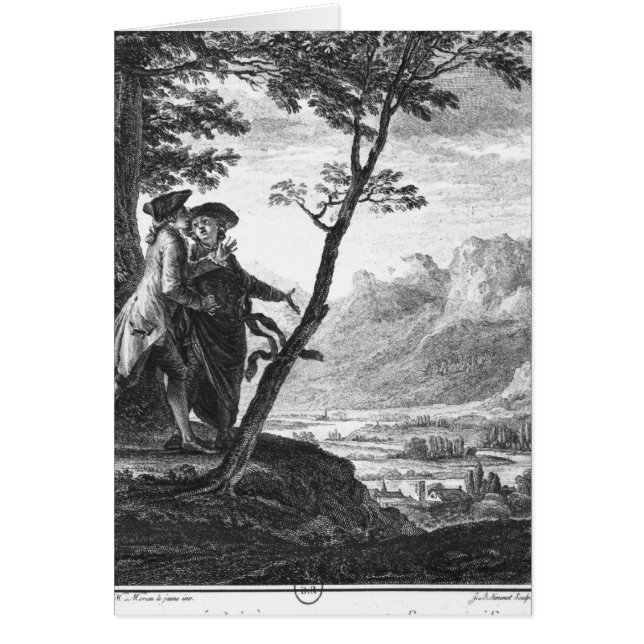 Yrke av tro av den Savoyard vicaren Hälsningskort (Framsidan)