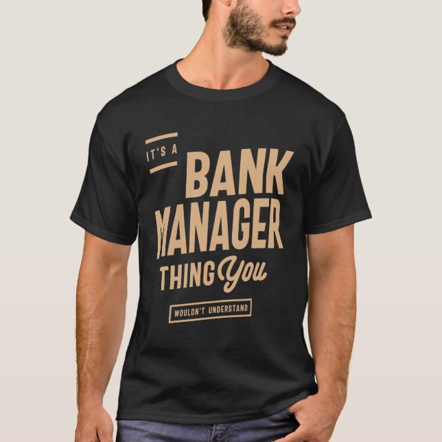 Yrke för bankchefsfoni befattning t shirt (Framsida)
