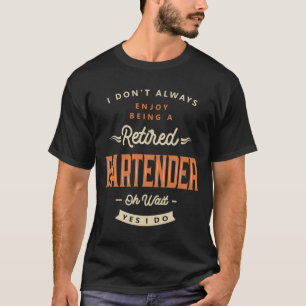 Yrke för Bartender-fontens funktionella titel T Shirt