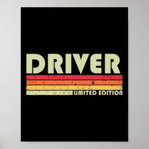 Yrke för "Drivrutin-funny jobbtitel" Birthday Work Poster