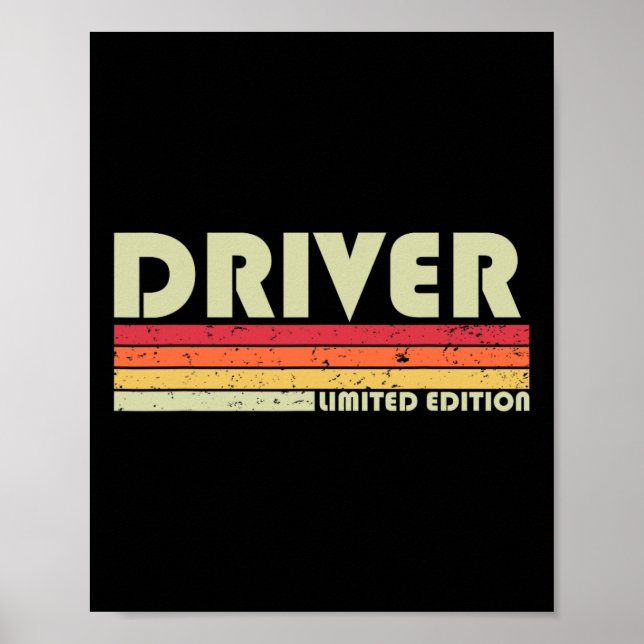Yrke för "Drivrutin-funny jobbtitel" Birthday Work Poster (Framsidan)