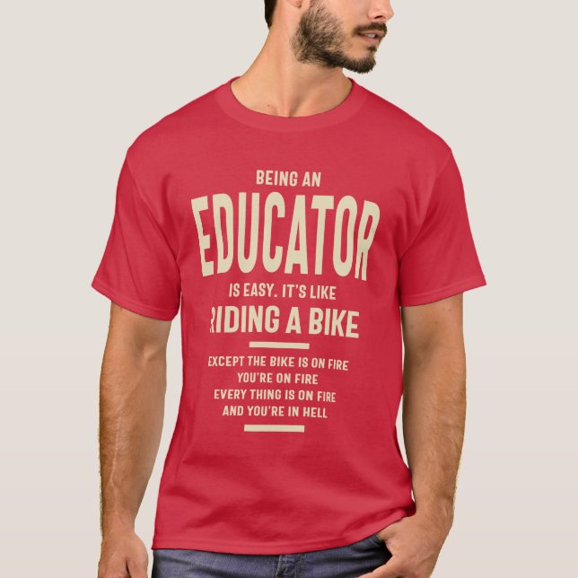 Yrke för "Education Gift Funny Job Title" T Shirt (Framsida)