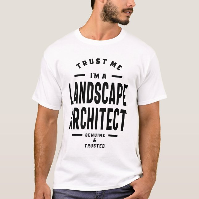 Yrke för Landcape Architect Gift Funny Job Title P T Shirt (Framsida)