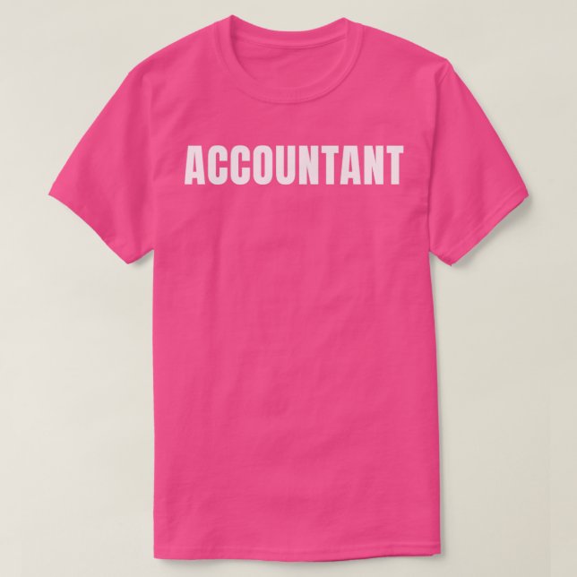 Yrke för räkenskapsförare - Löntitel på arbete T Shirt (Design framsida)