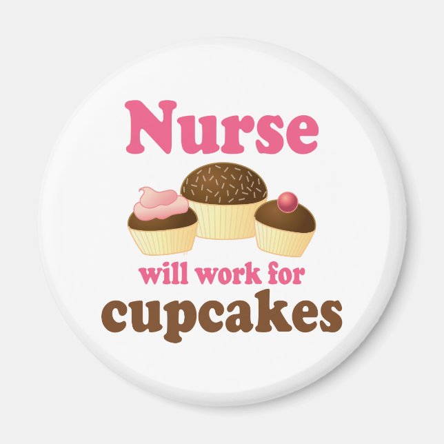Yrke kommer att arbeta för Muffinsar sjuksköterska Magnet (Framsidan)
