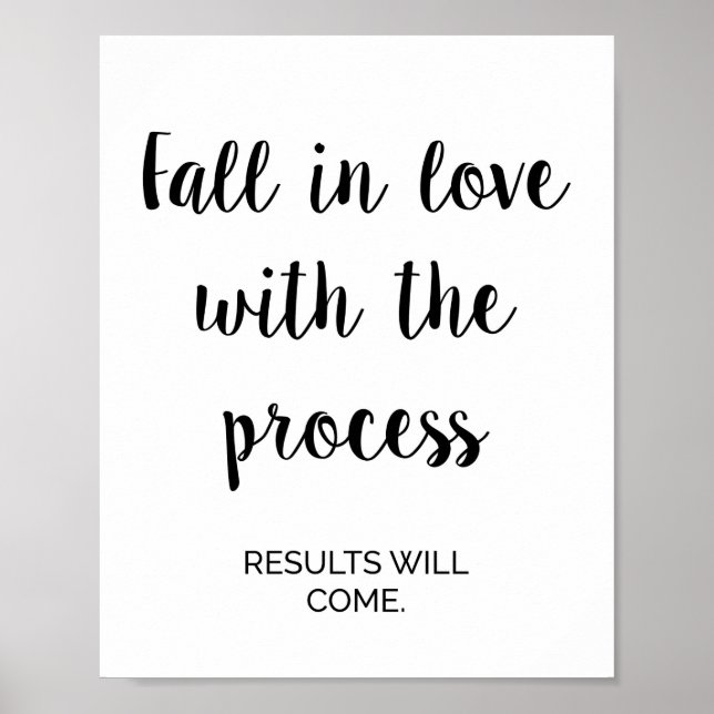 Yrke, övning, utspel Motivational Wall Art Poster (Framsidan)
