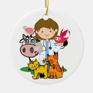 Yrke - Veterinär - SRF Julgransprydnad Keramik
