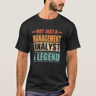 Yrkes Citat Retro Förvaltningsanalytiker T Shirt