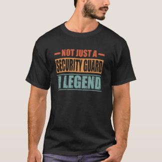 Yrkes Citat Retro Säkerhetsvakt T Shirt