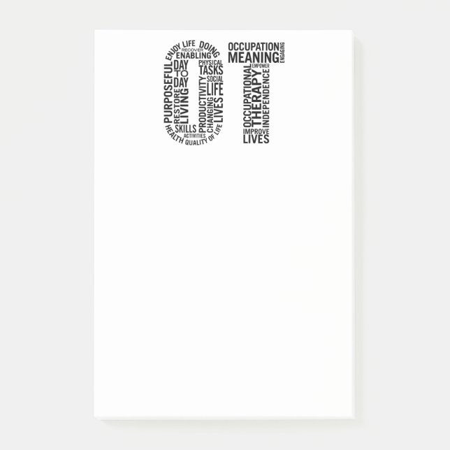 Yrkes- terapi OT Post-it Block (Framsida)