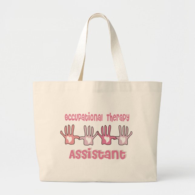 Yrkes- terapiassistenttote bags jumbo tygkasse (Framsidan)