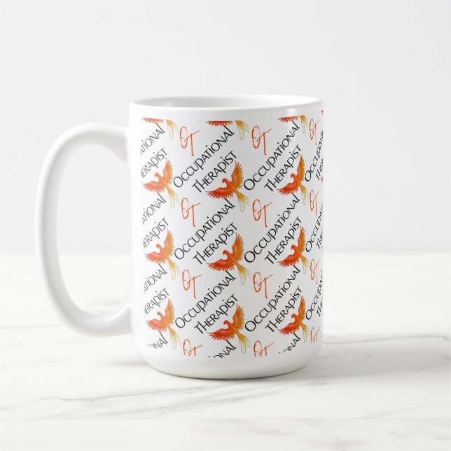 Yrkesbehandlare med Phoenix-design Kaffemugg (Vänster)