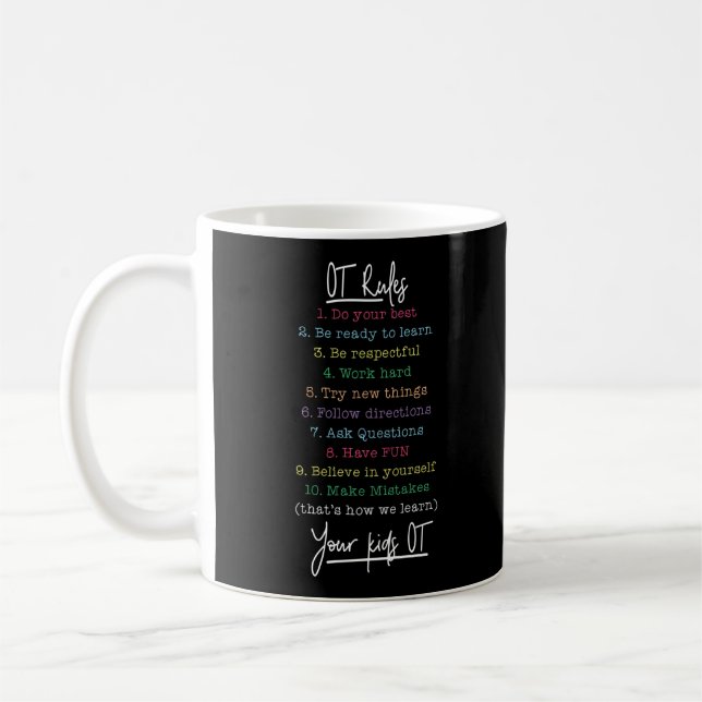 Yrkesbehandlare OT Regler Kaffemugg (Vänster)