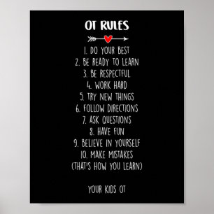 Yrkesbehandlare OT Regler Poster
