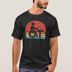 Yrkesbehandlare Retro Sunset Wheelstol T Shirt