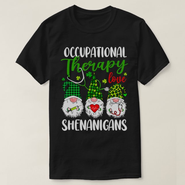 Yrkesbehandling Kärlek Shenanigans Gnomes St Pa T Shirt (Design framsida)