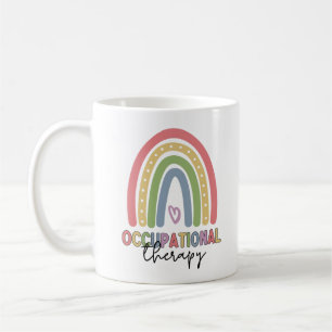 Yrkesbehandling OT-terapi Regnbåge Kaffemugg