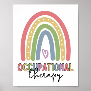 Yrkesbehandling OT-terapi Regnbåge Poster