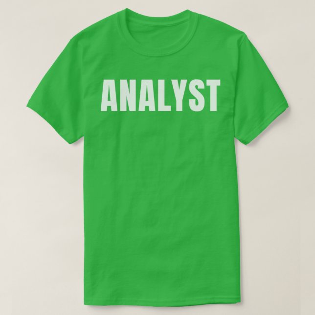 Yrkesexamen i analytiker, födelsedagspresent I T Shirt (Design framsida)