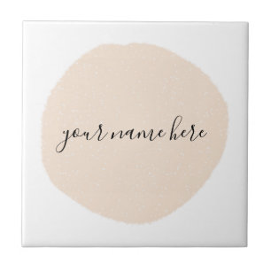 Yrkesfrämjande Rosa i Business Logotyp Brushstroke Kakelplatta