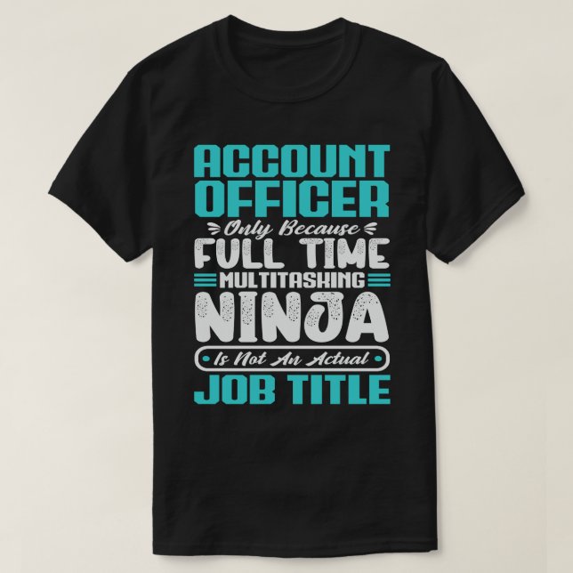 Yrkeskunskaper för kontoansvarig befattning t shirt (Design framsida)