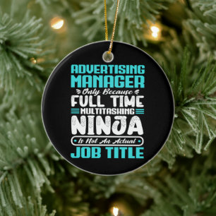 Yrkeskunskaper för yrkestitel för reklamledare julgransprydnad keramik