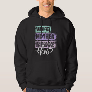 Yrkesmamma hjältemamma mikrobiolog 1 hoodie