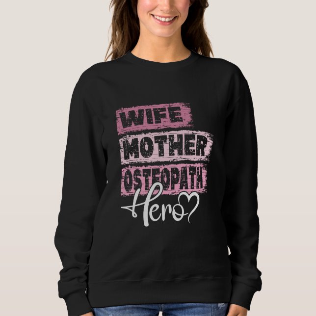 Yrkesmamma hjältemamma Osteopat T Shirt (Framsida)